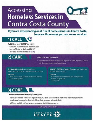 Homeless Services in Contra Costa County